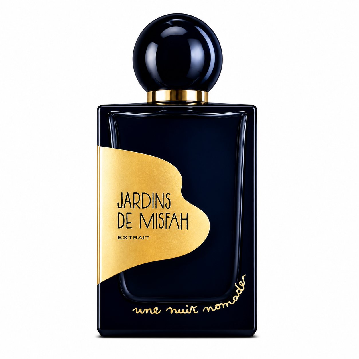 Jardins de Misfah Une Nuit Nomade Extrait de Parfum 100 ml flacon sur fond blanc