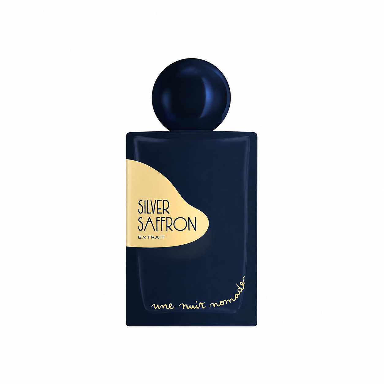 Silver Saffron Une Nuit Nomade Extrait de Parfum 50 ml flacon sur fond blanc