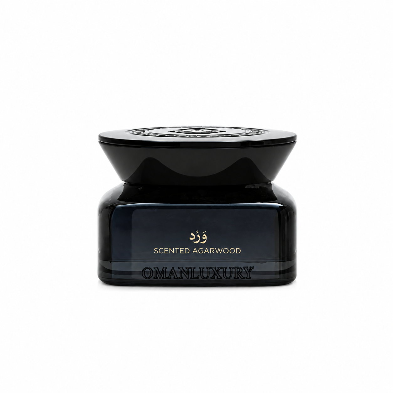 Ward Scented Agarwood by Oman Luxury boîte d'encens sur fond blanc